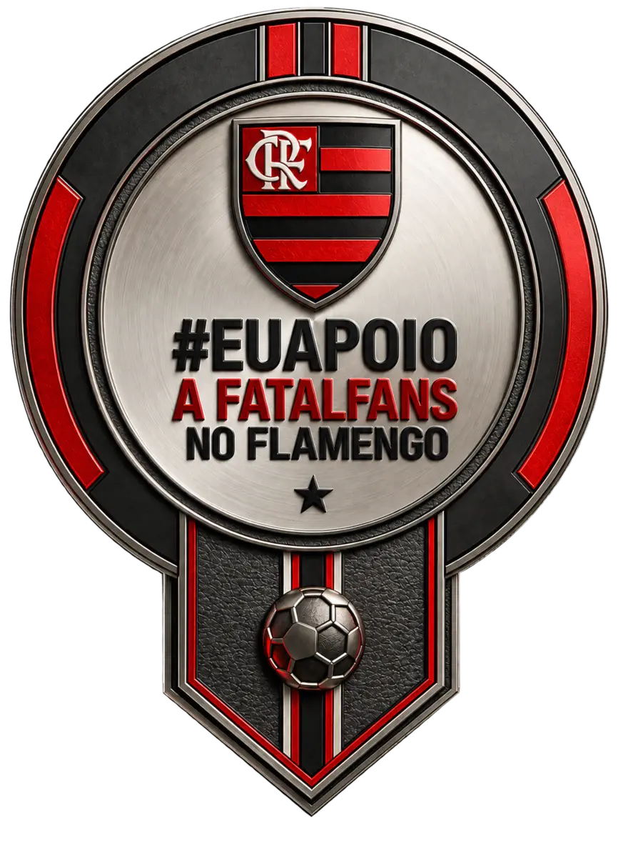 Distintivo #EUAPOIO a Fatal Fans no Flamengo